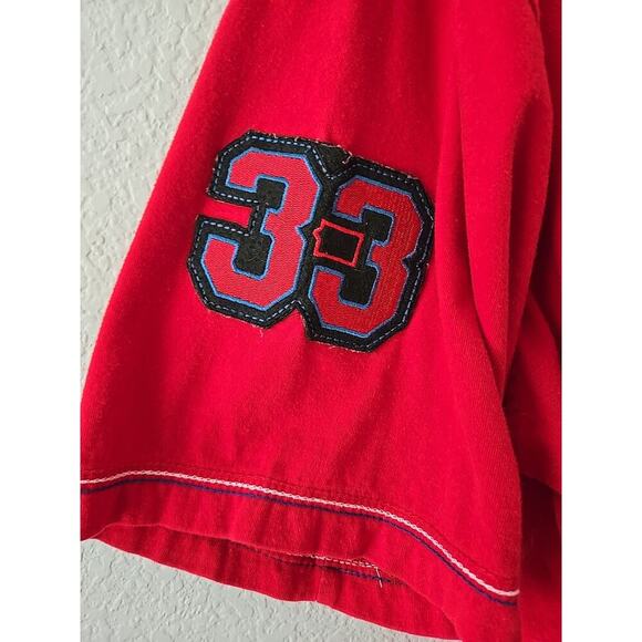 Red Ape Shirt Mens XXL Embroidered Spellout 33 Street Y2K Grunge Tee Skater - Picture 3 of 9